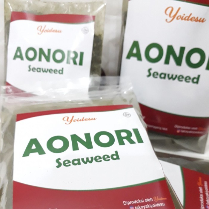 

Aon Bubuk Atau Rumput Laut / Ganggang Powder Topping Takoyaki