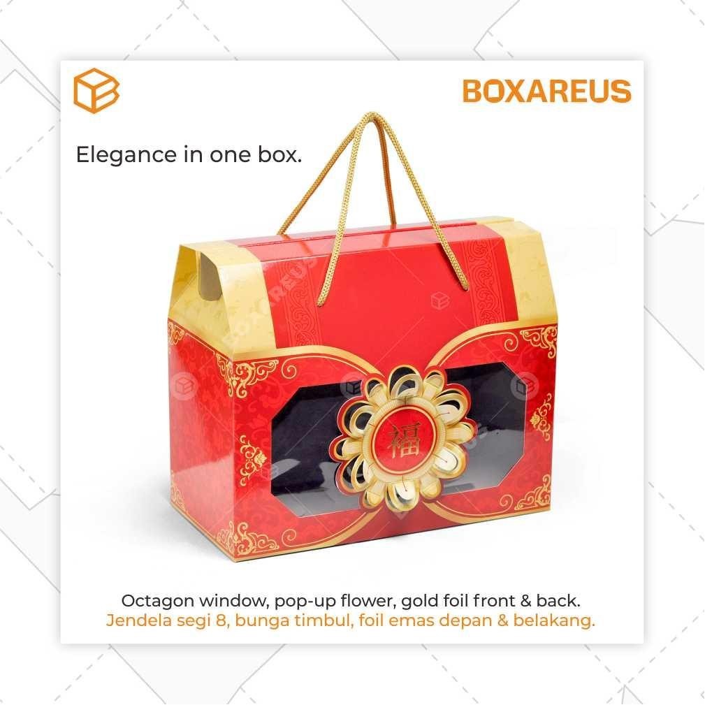 

Box Toples Kue Kering Packaging Imlek Sincia CNY Hampers Kemasan Cookies | TB24 CNY