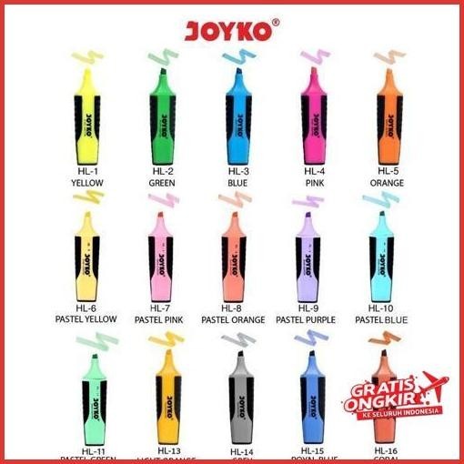 

Baru Highlighter / Penanda Joyko Hl-1 ~ 5 Stabilo Color Harga Discount