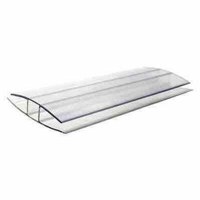 Profil Sambungan Polycarbonate Solite Alumunium - List H 6Mm Clear