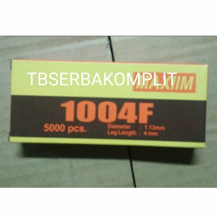 

Terbatas Isi Staples 1004F Maxiim Refill Refil Stapler Crown Nailer 1004 F High Quality