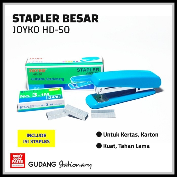 

Promo Stapler Besar Hd-50 Joyko + Isi 1 Pcs Harga Khusus