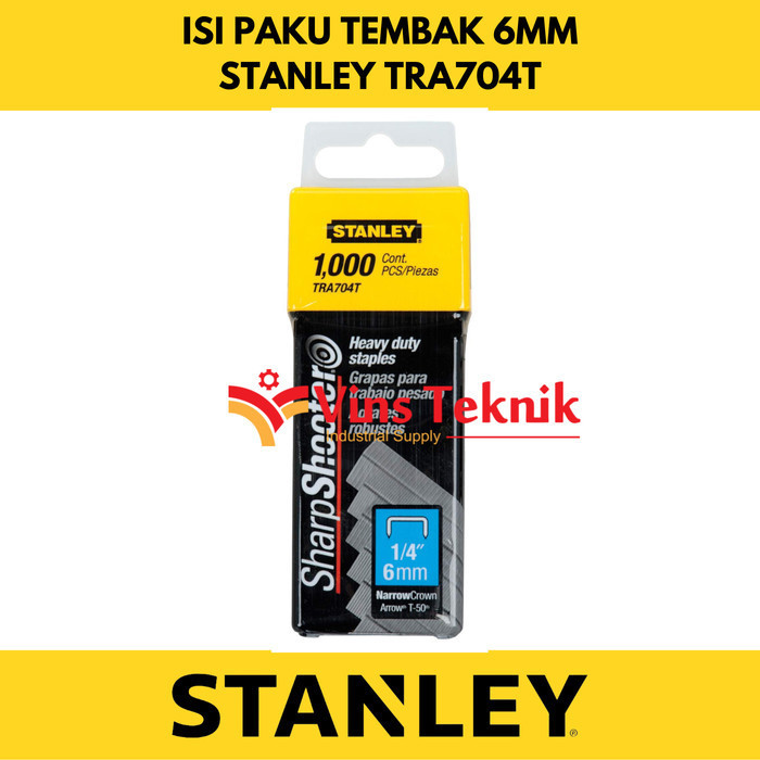 

Ready Isi Staples 1/4" 1000 Pcs Tra 704T Stanley Tra704T Harga Spesial