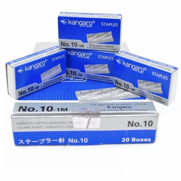 

Restock Isi Staples / Staples No.10 Kangaro (Kecil)/Dus Murah