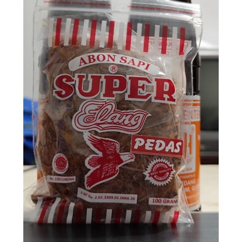 

Abon Sapi Pedas SUPER Cap ELANG 100gr