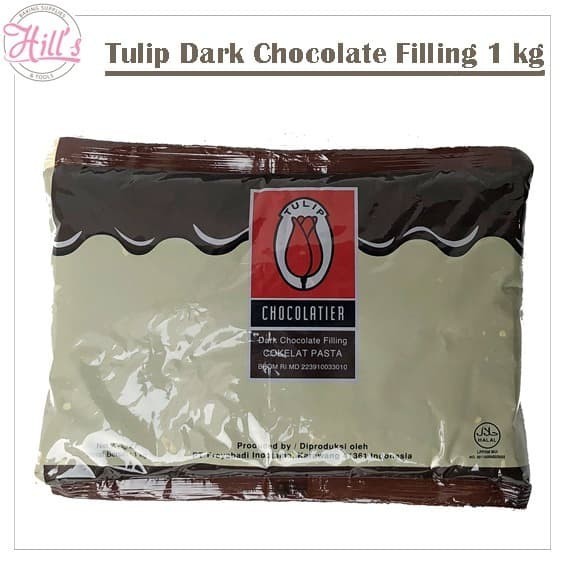 

Ready Tulip Dark Coklat Filling 1 kg (isian untuk roti rasa coklat)
