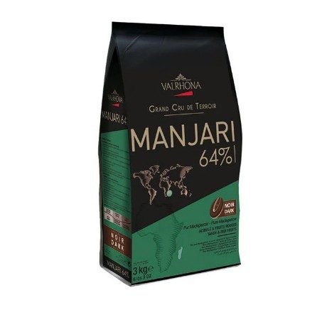 

Ready Valrhona Manjari 64% 200gr Repack Dark Couverture Coklat Hitam Masak