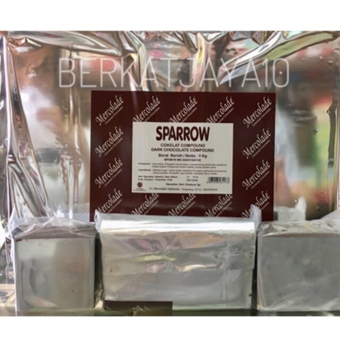 

Ready Mercolade Sparrow Dark Chocolate 5 kg Coklat batang