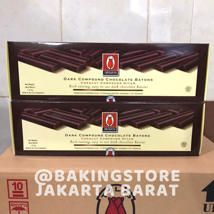 

Ready Chocolate Sticks Batons Tulip Compound Sticks Stik Coklat Baton 1,5kg