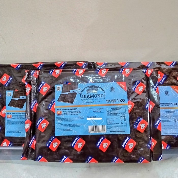 

Ready dark chocolate diamond 1kg