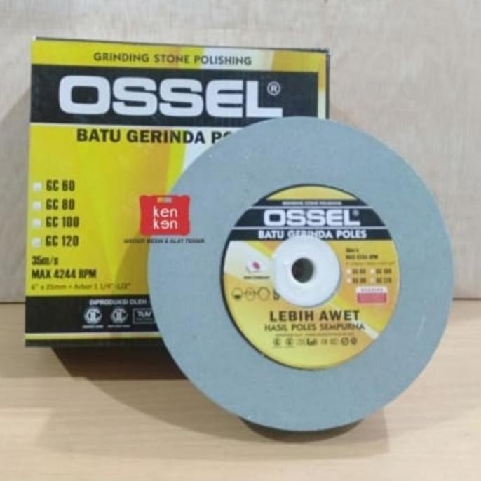 OSSEL Batu Gerinda Duduk 6 Inch Grit 80 100 120 Grinding Wheel