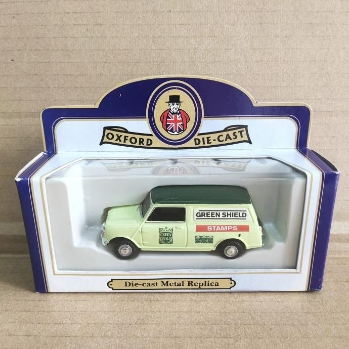 

Oxford 1/43 Austin Morris Mini Panel Van Green Shield Stamps China