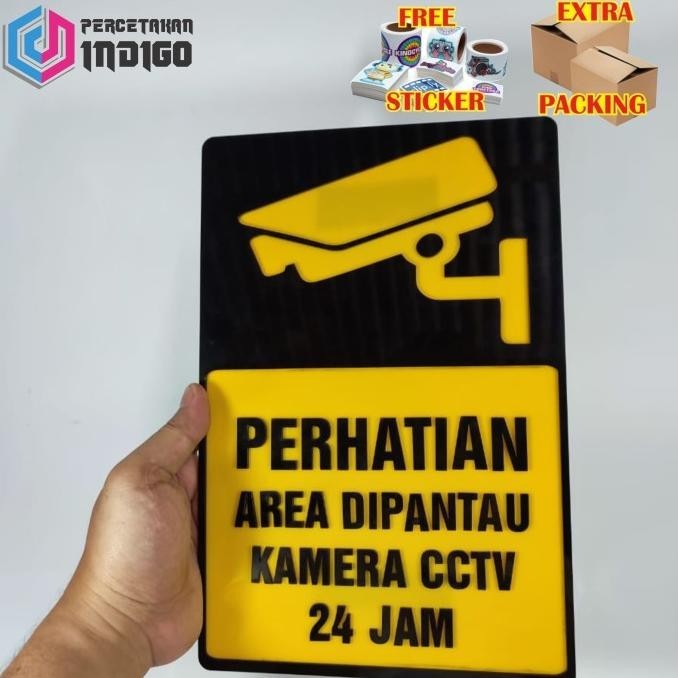 

Diskon Papan Tanda Akrilik Sign Area Cctv 24Jam Timbul Update 2024