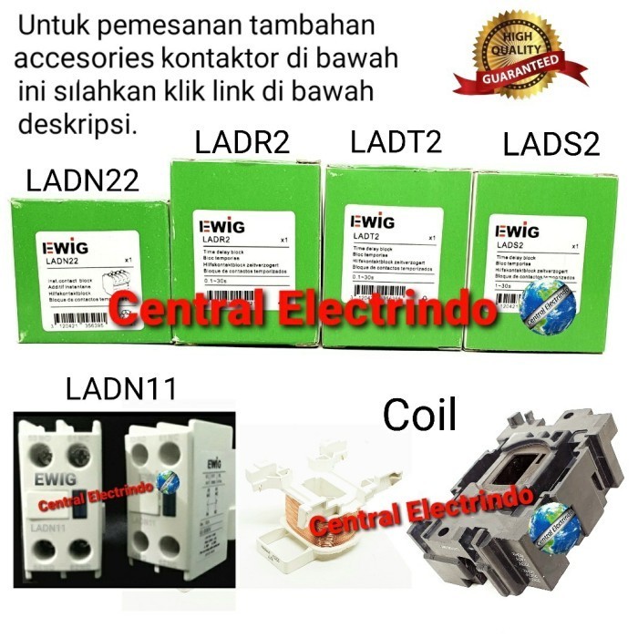 NEW SERIES CONTACTOR LCID-25M7 220VAC. ORIGINAL QUALITY