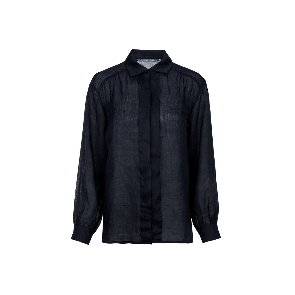 Benang Jarum - Sophia Pleated Top - Midnight