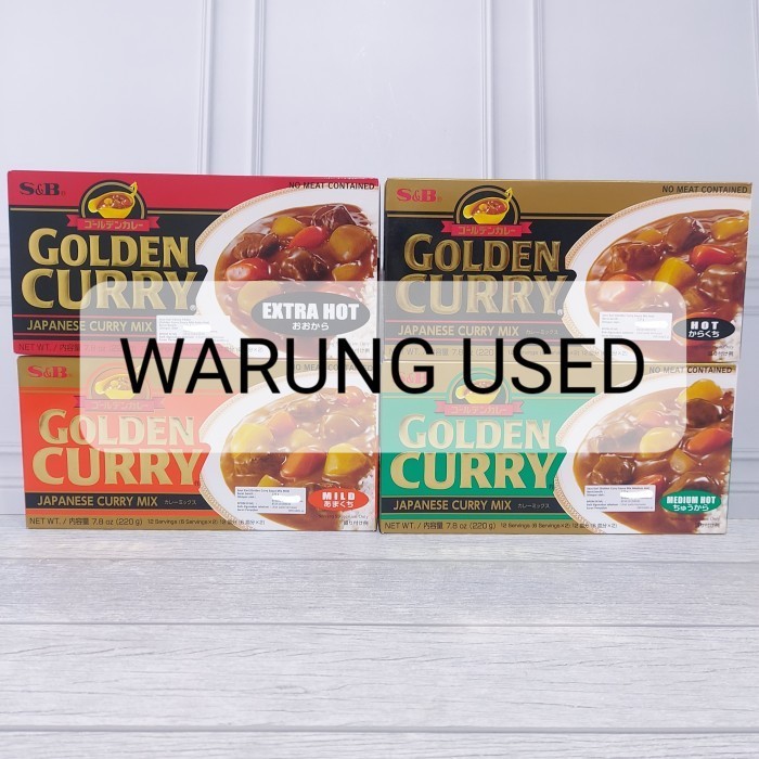 

Ready S&B Golden Curry Japanese Curry Mix HOT / MEDIUM HOT / MILD 220GR