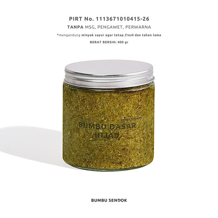 

Ready BUMBU SENDOK Bumbu Dasar Hijau 400g