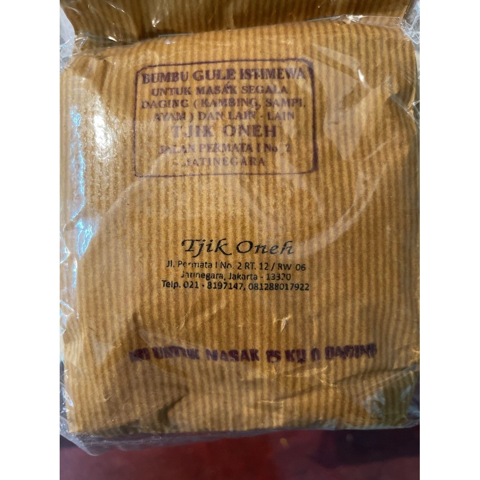 

Ready Bumbu Gule Tjik Oneh