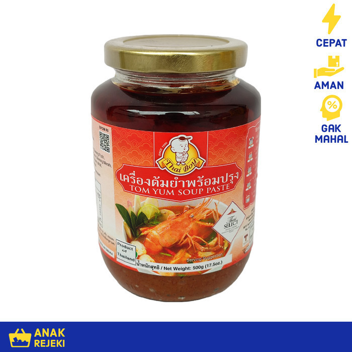 

Ready Thai Boy Tomyum Soup Paste 500gr - Bumbu Tomyam Tom yum Enak Thailand