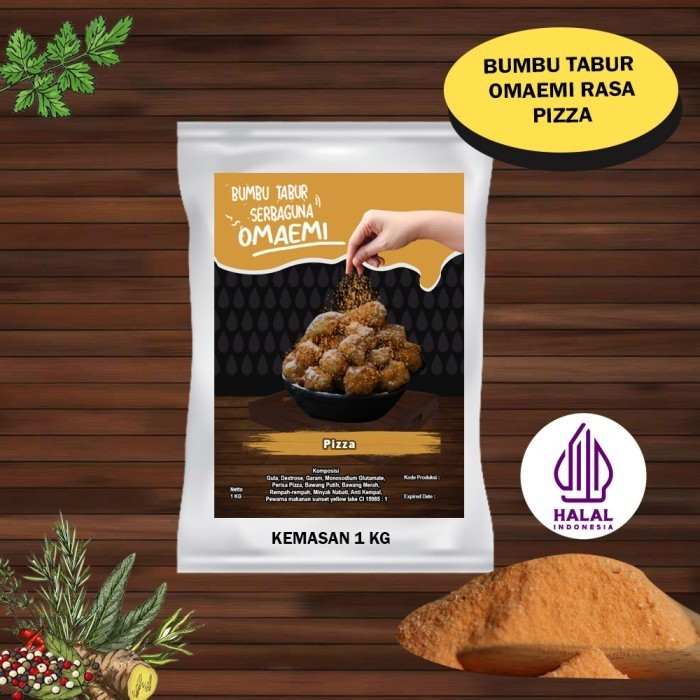 

Ready BUMBU TABUR PIZZA PREMIUM HALAL FOOD GRADE KEMASAN 1KG