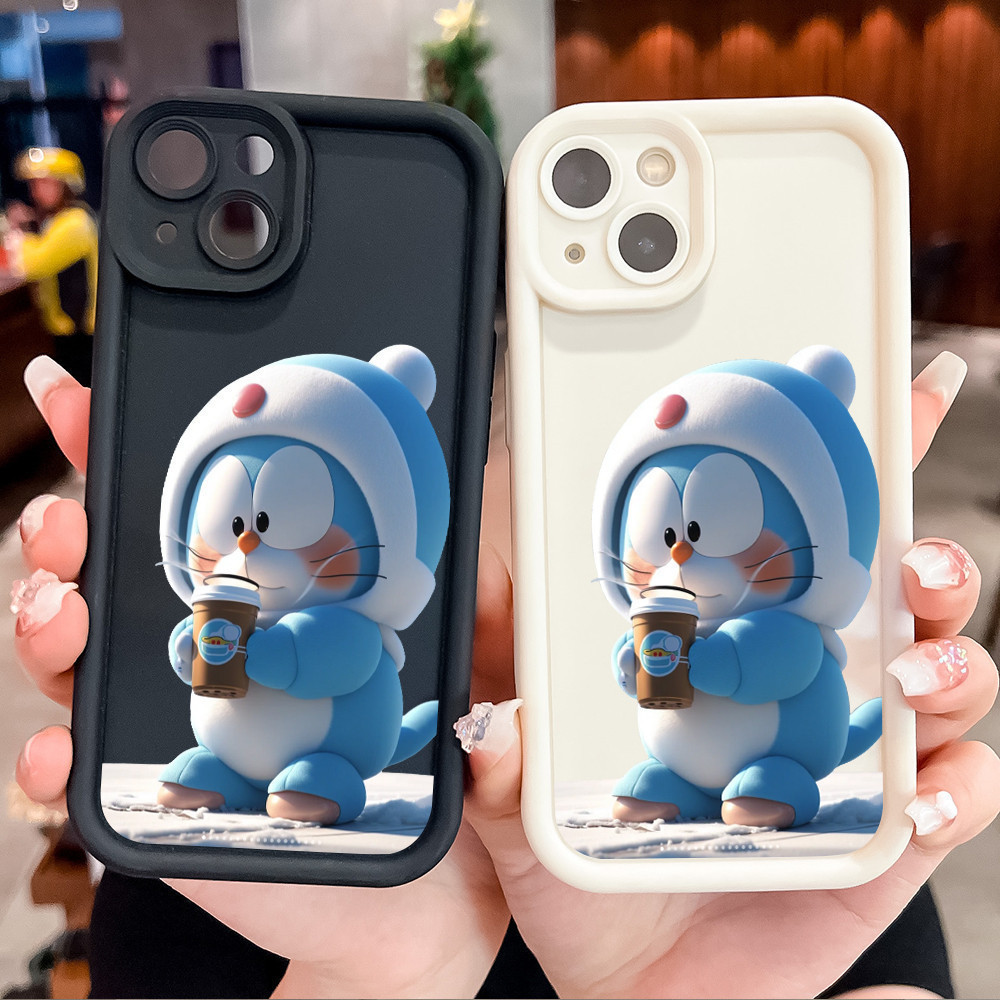 Premium Case Vivo Casing HP for Vivo Softcase Vivo compatible with Vivo S1 Y02 Y11 Y15 Y16 Y17 Y19 Y20 Y21 Y22 Y50 Y67 Y71 Motif Doraemon