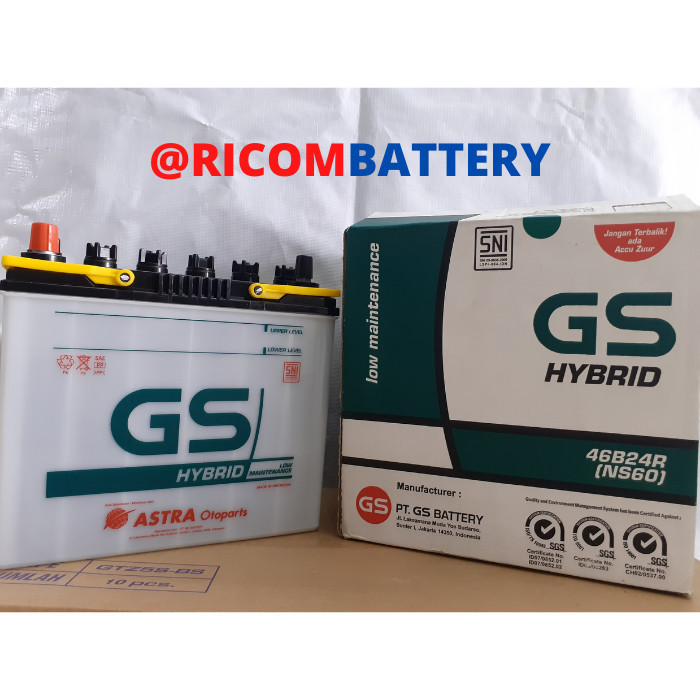 Masih Ada Aki Mobil Gs Astra Hybrid Ns60 Original