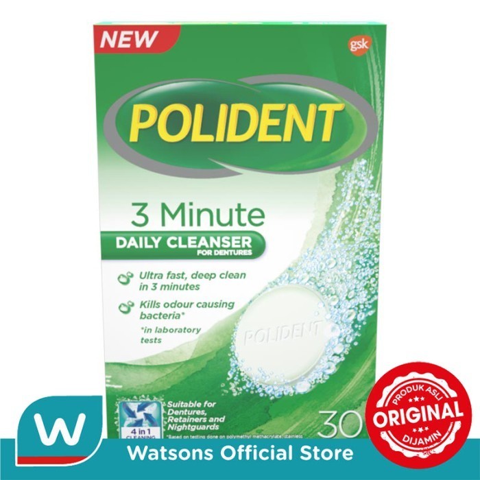 Ready POLIDENT Polident Daily Cleanser 30's