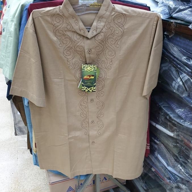 Baju Koko Atlas Lengan Pendek Original Ukuran M Berkualitas