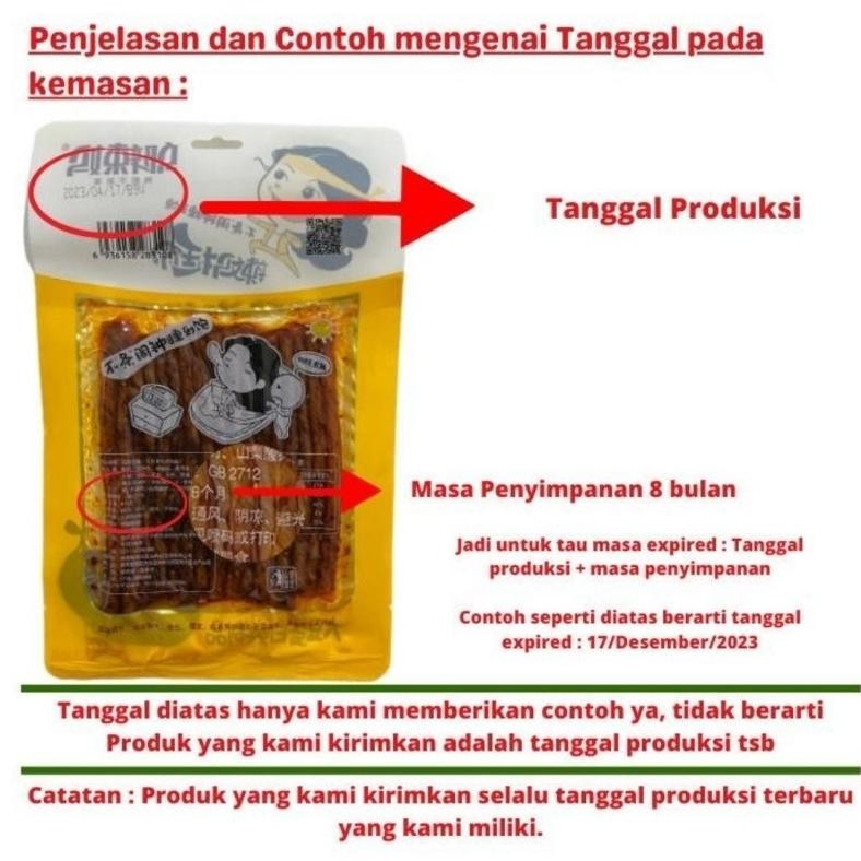 

[Halal](100Gr)Termurah Wulama Latiao Vegetarian Dou Juan/Cemilan Snack Cina/ Latiao/La Tiao/Wulama Strip Kembang Tahu