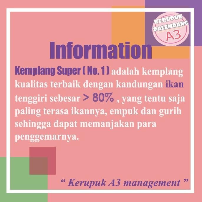

Getas Bangka Super Kerupuk Bangka Kemplang Bangka Super