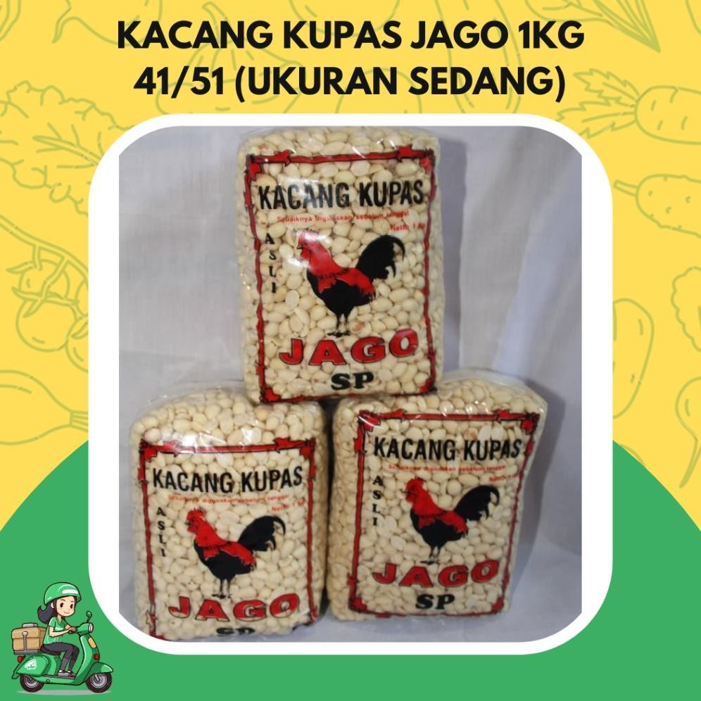 

Kacang Jago (Berat 1Kg Ukuran Sedang) Kacang Kupas Jago, Kacang Mentah Kupas, Kacang Tanah