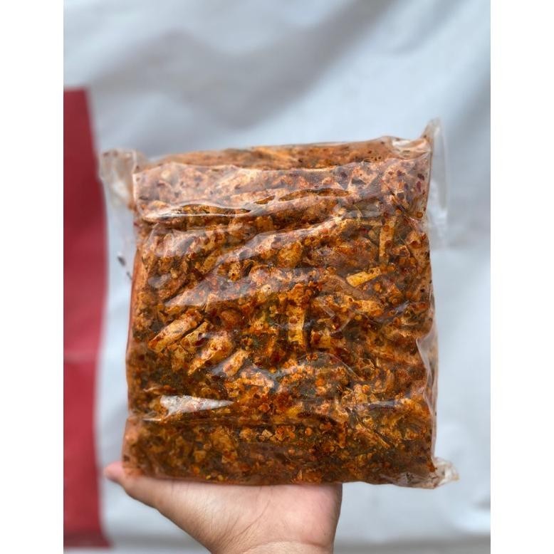 

(Garansi Tidak Renyah Uang Kembali 100%) Basreng Cikruh Pedas Jeruk 1Kg/Bumbu Melimpah