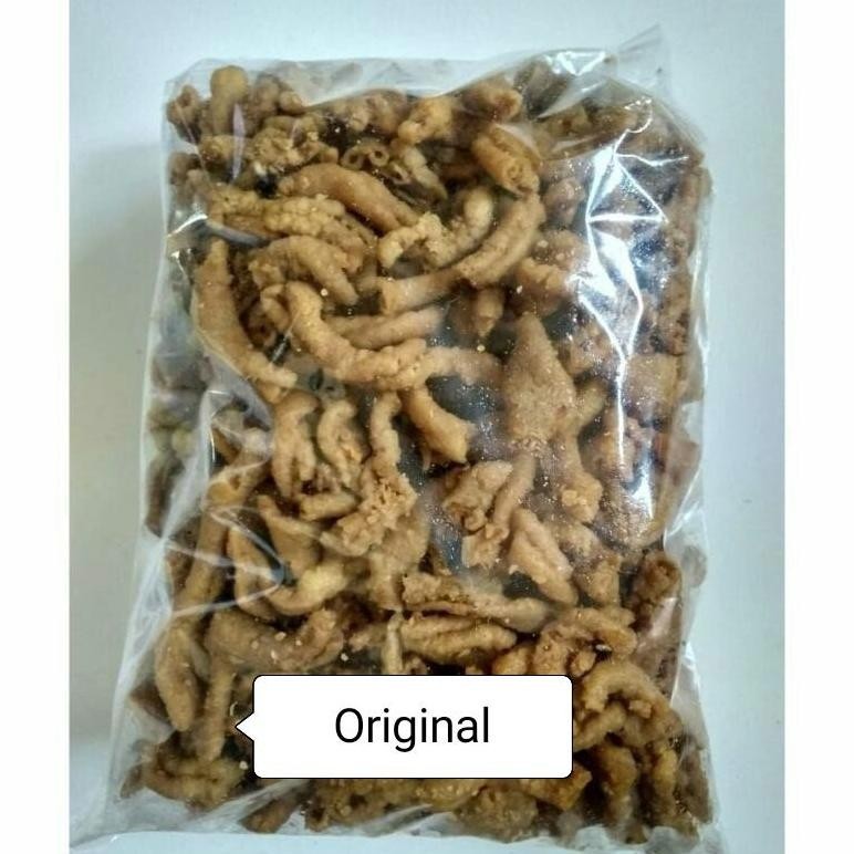 

Usus Krispi / Kripik Usus 500 Gram / 500Gram Usus Crispy Bumbu Pedas Daun Jeruk Mantap
