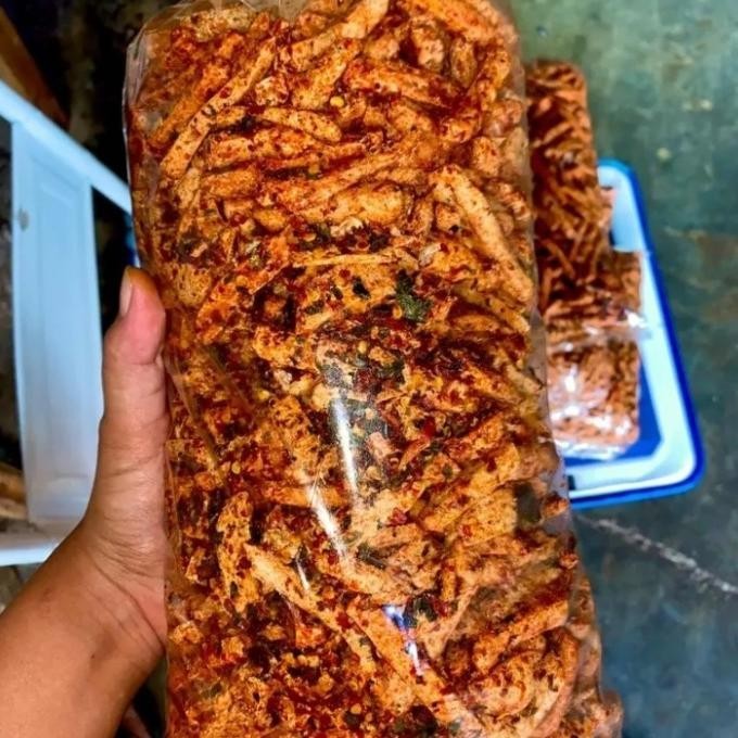

Basreng Viral Sultan Pedas Daun Jeruk 1Kg / Basreng Bumbu Melimpah
