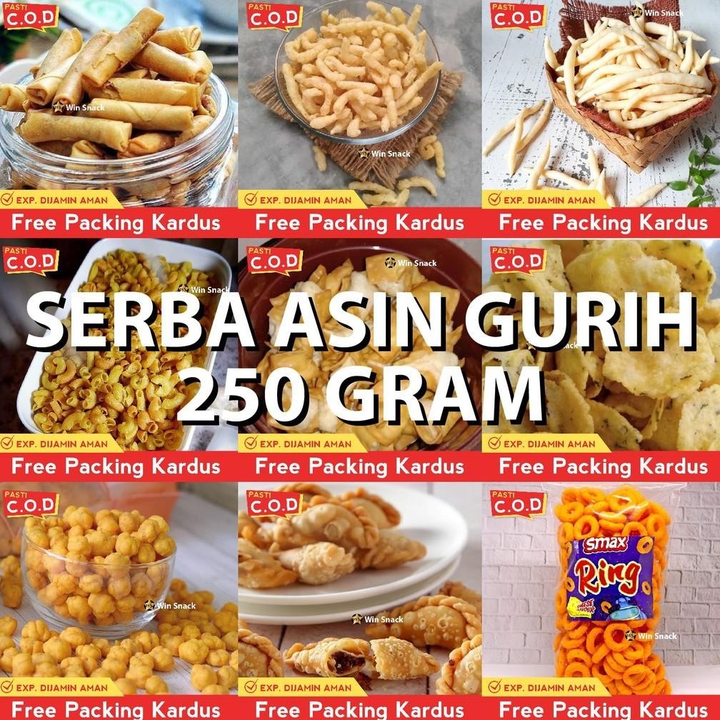 

Termurah Snack Kiloan Makanan Ringan Serba Asin Dan Gurih 250 Gram Jajanan Jadul Zaman Now