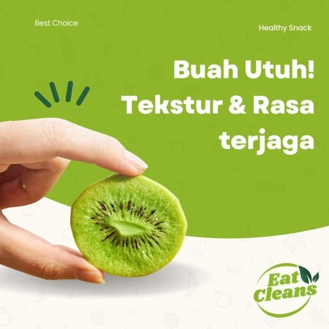 

Keripik Buah Kiwi Kering Freeze Dried Rendah Kalori Camilan Diet Sehat STS