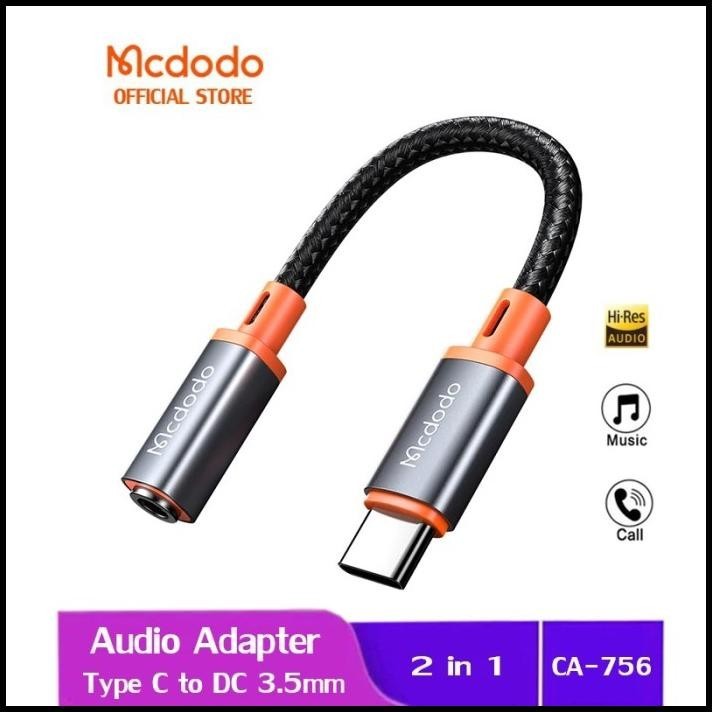 Mcdodo Audio Iphone 15 Pro Max Splitter Converter Adapter Headset