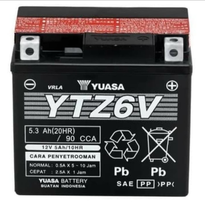 Accu Motor Yuasa Ytz6V