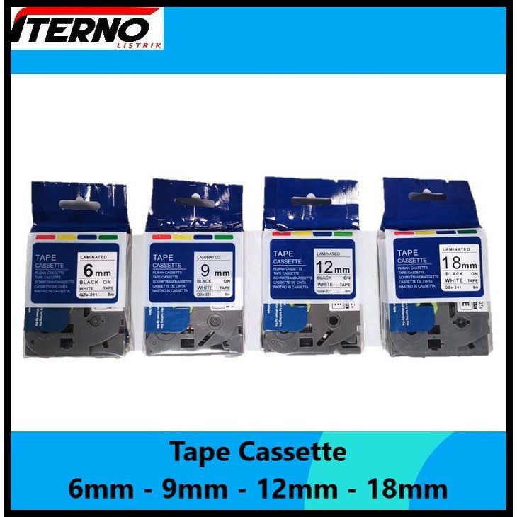 

HOT DEAL LABEL TAPE CASSETTE COMPATIBLE TZE-241 BROTHER 18MM BLACK ON WHITE !