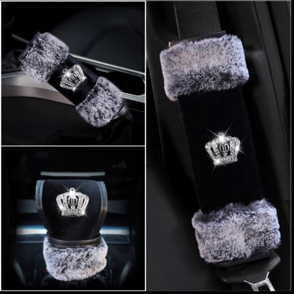 SARUNG COVER HANDBRAKE GIGI GEAR SAFETYBELT SEATBEAT DAD CROWN FEATHER SERIES