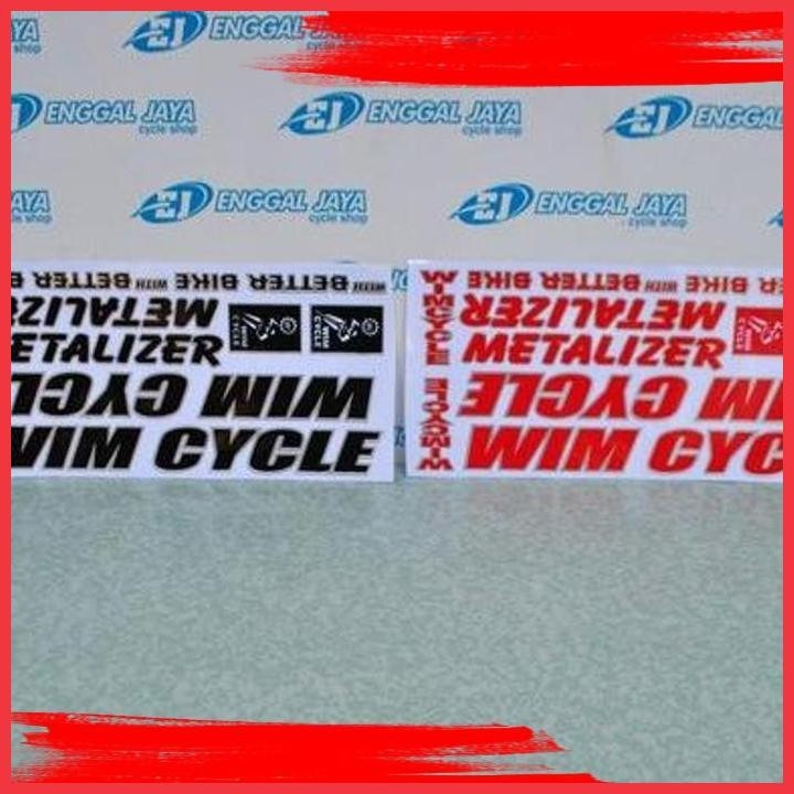 (BK SEPT) STIKER STICKER SEPEDA WIMCYCLE - DECAL STICKER STIKER SEPEDA WIM CYCLE METALIZER SEPEDA MT