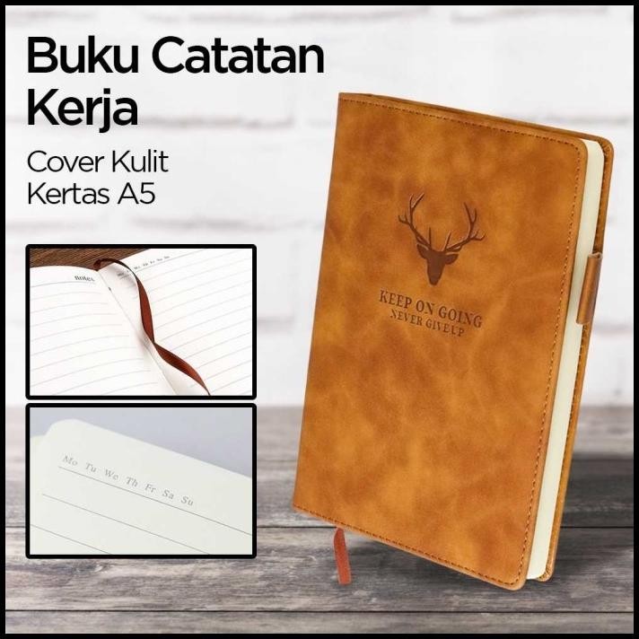 

HOT DEAL BUKU DIARY JURNAL CATATAN A5 HARIAN NOTEBOOK COVER KULIT !!