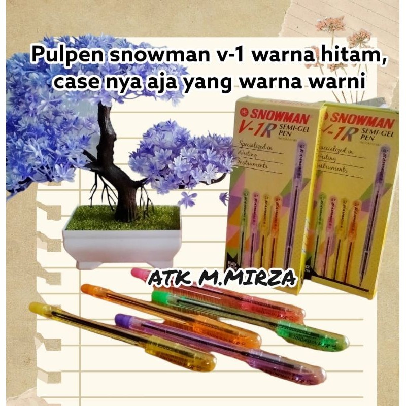 

Pulpen Snowman V-1 dan V-2 warna
