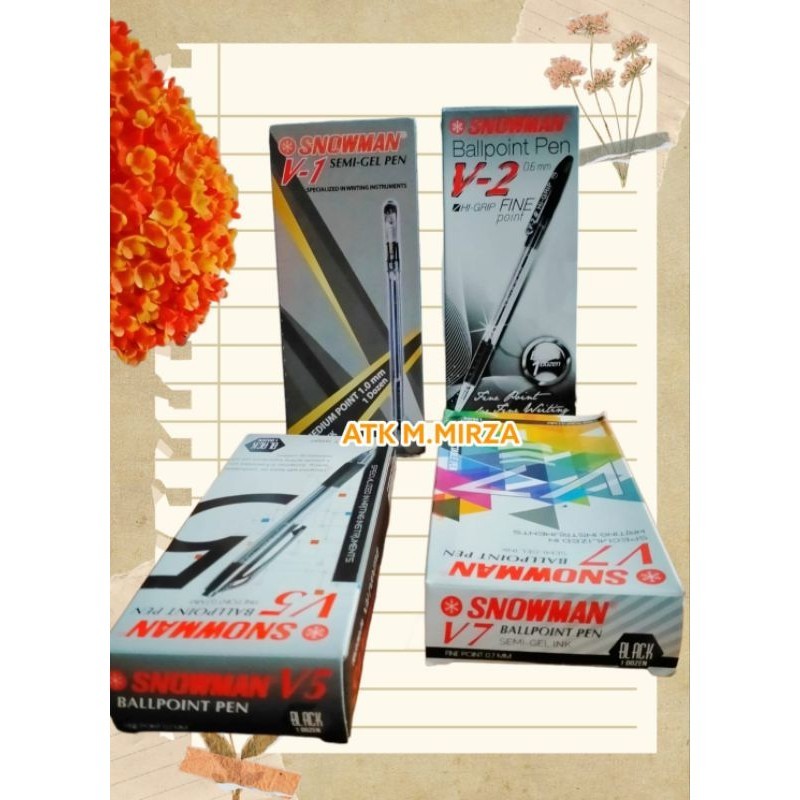 

Pulpen pilot dan Pulpen Snowman satuan