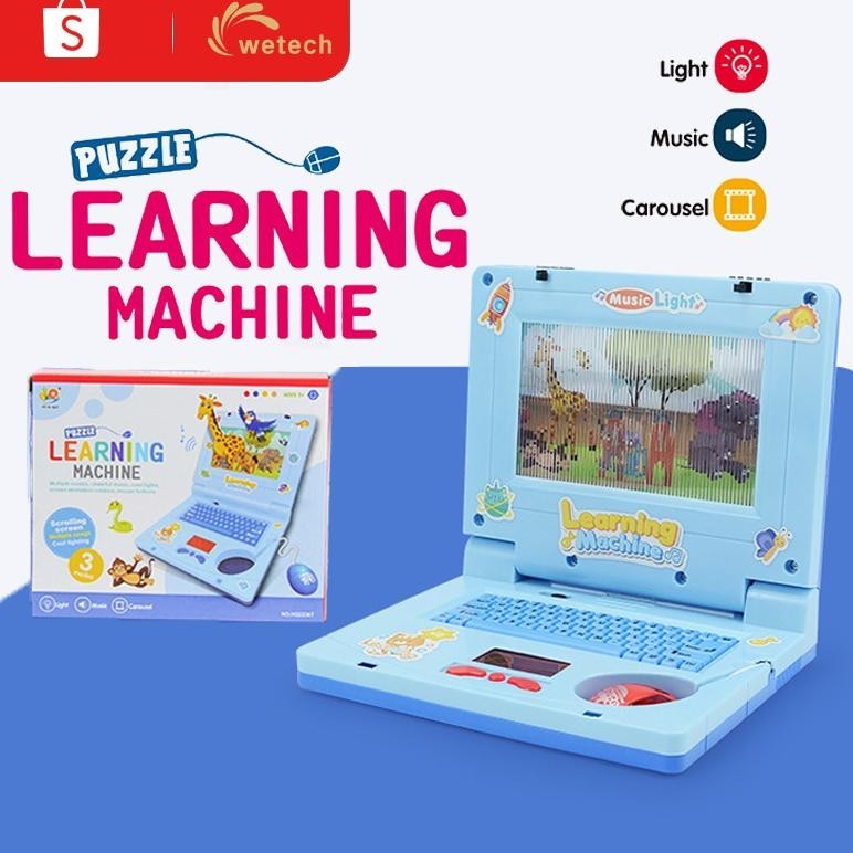 Wetech Mainan Laptop Anak Mainan Anak Perempuan 3 Tahun Learning Machine Notebook Laptop Mainan Eduk