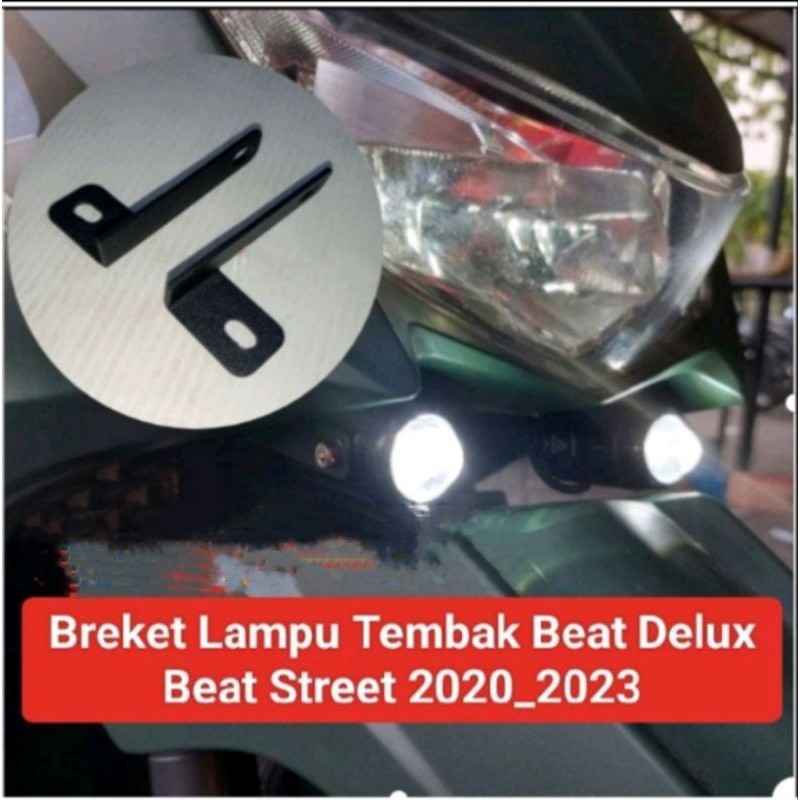 Breket Dudukan Lampu Tembak Beat Deluxe Beat Street 2020-2023