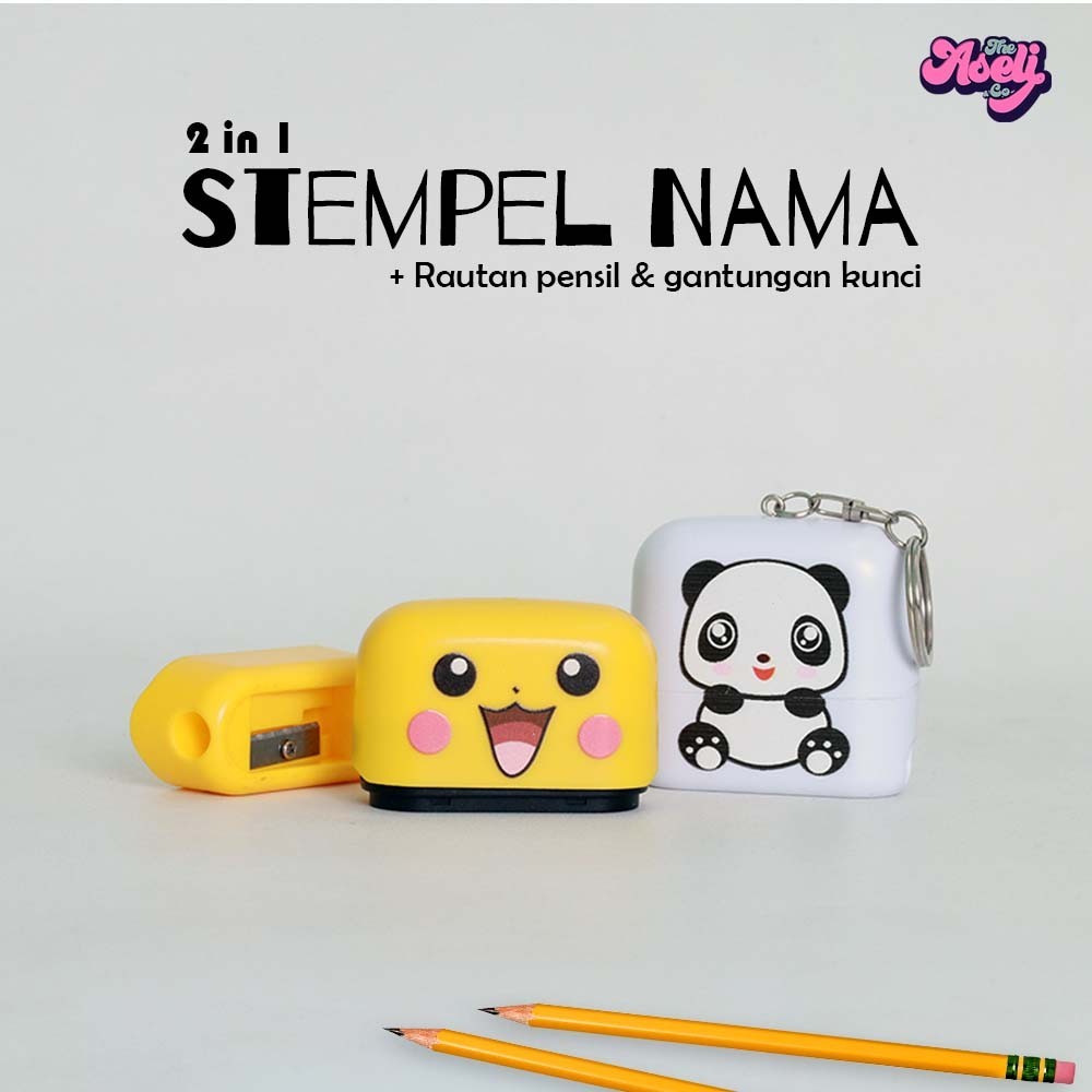 

YUH Stempel gantungan kunci custom nama