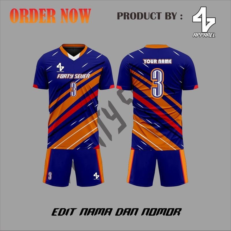 Jersey Set Voli Pria/Wannita Full Printing