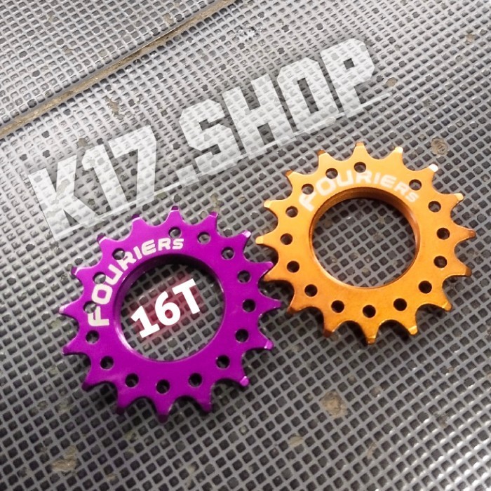 Fouriers Fixed Gear Cog Threaded - Gear Cog Fixed Fixie 16T