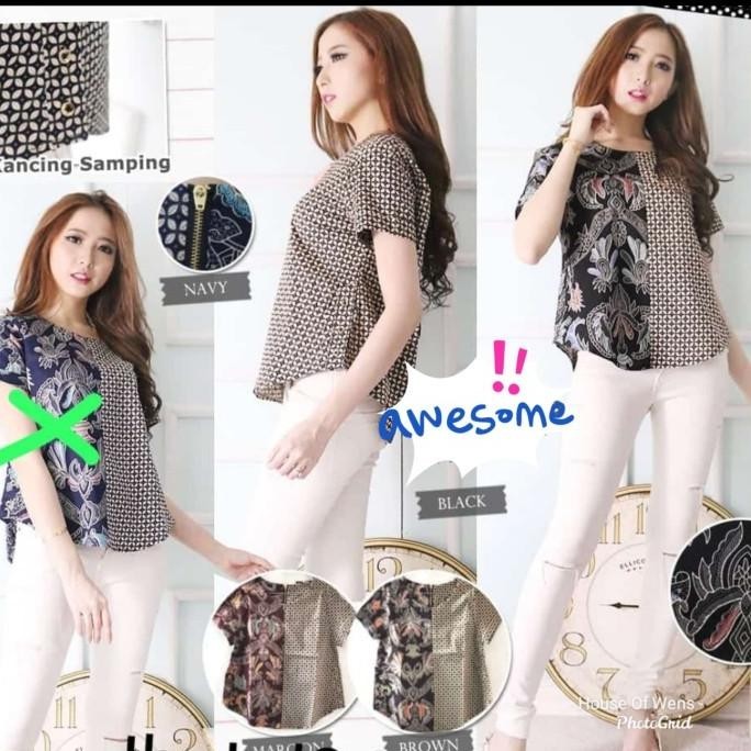Ready Batik By Luwen - Baju Batik - Atasan Batik - Type 3 Stok Terbatas